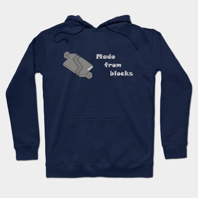 Made from blocks Hoodie by tomperys